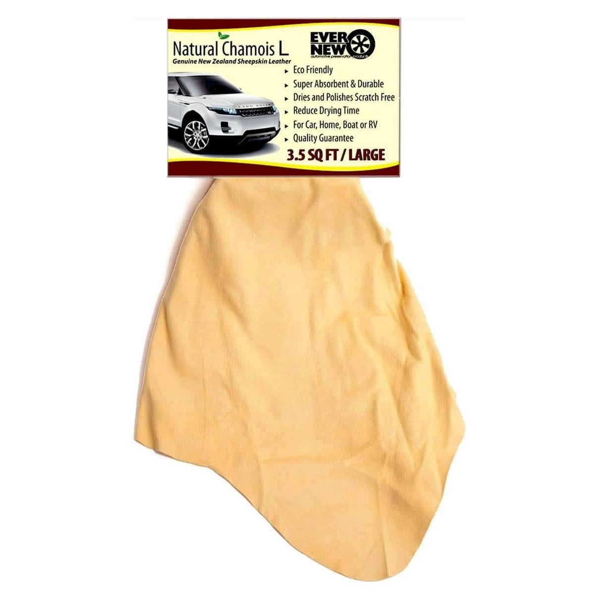 Chamois Natural Grande 100% Piel de Oveja Ever New 0.32 m²