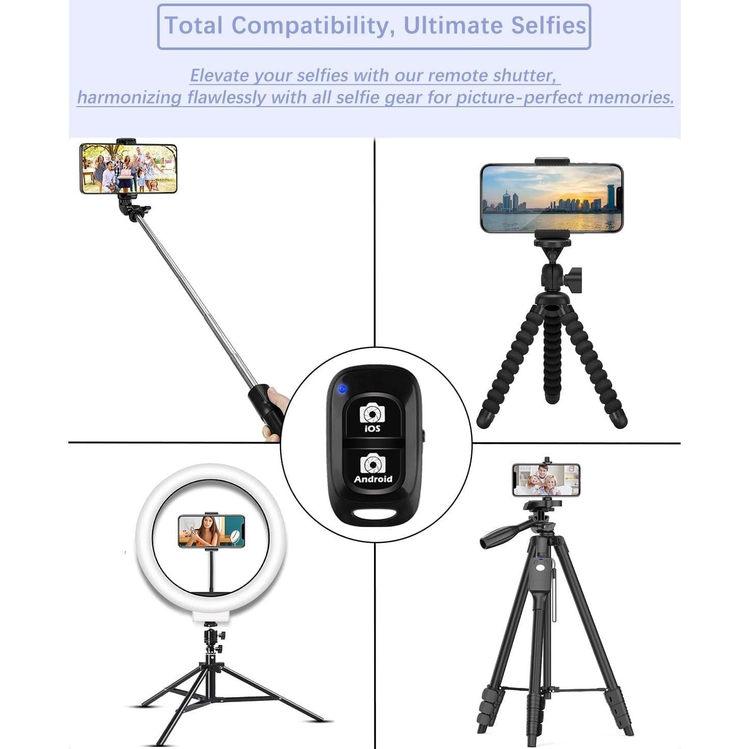 Control Remoto Inalámbrico Bluetooth Kolotesame para Cámara