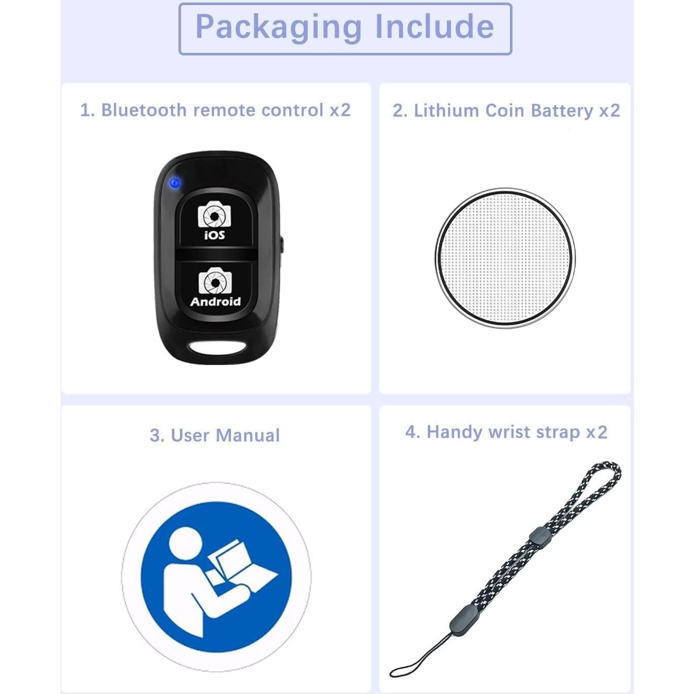 Control Remoto Inalámbrico Bluetooth Kolotesame para Cámara