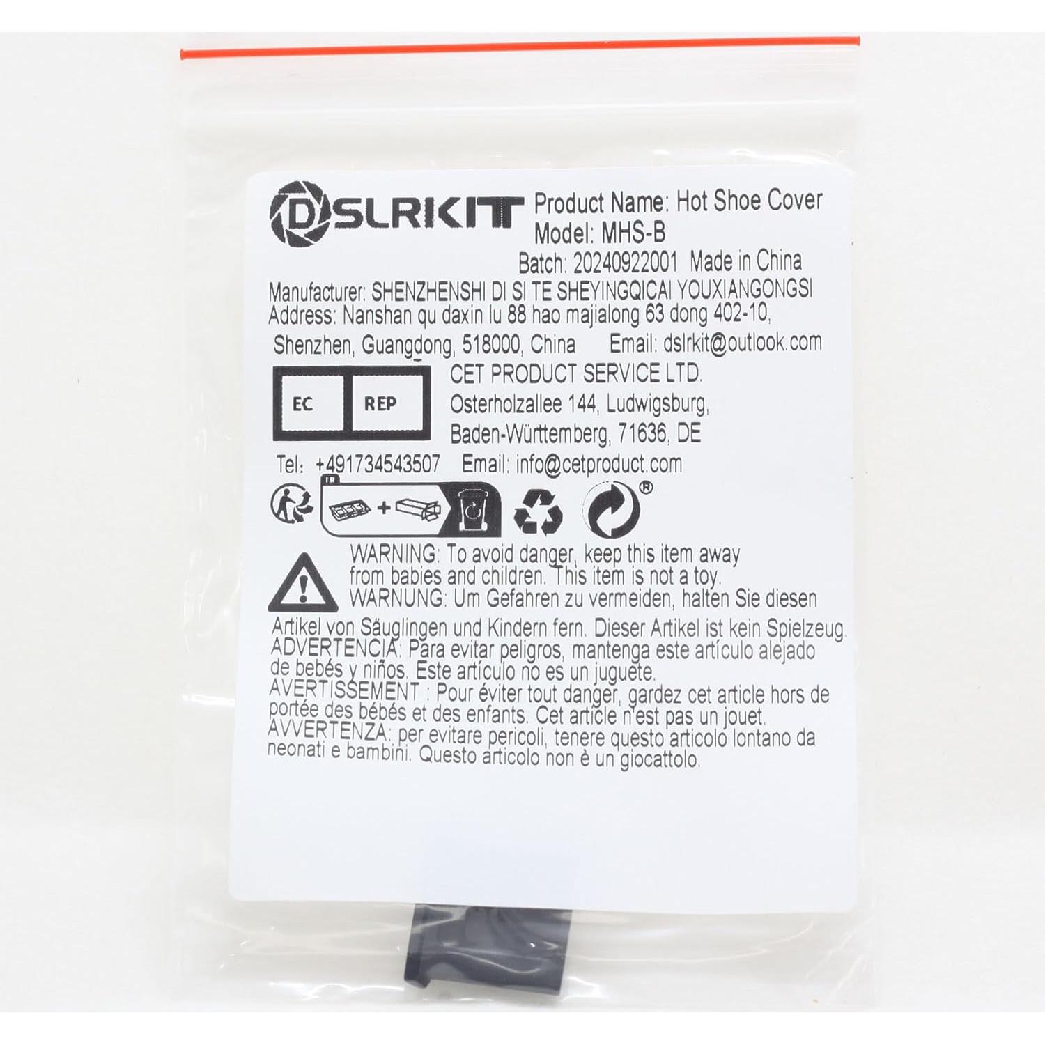 Cubierta Universal de Zapata Fría DSLRKIT - Aluminio Negro