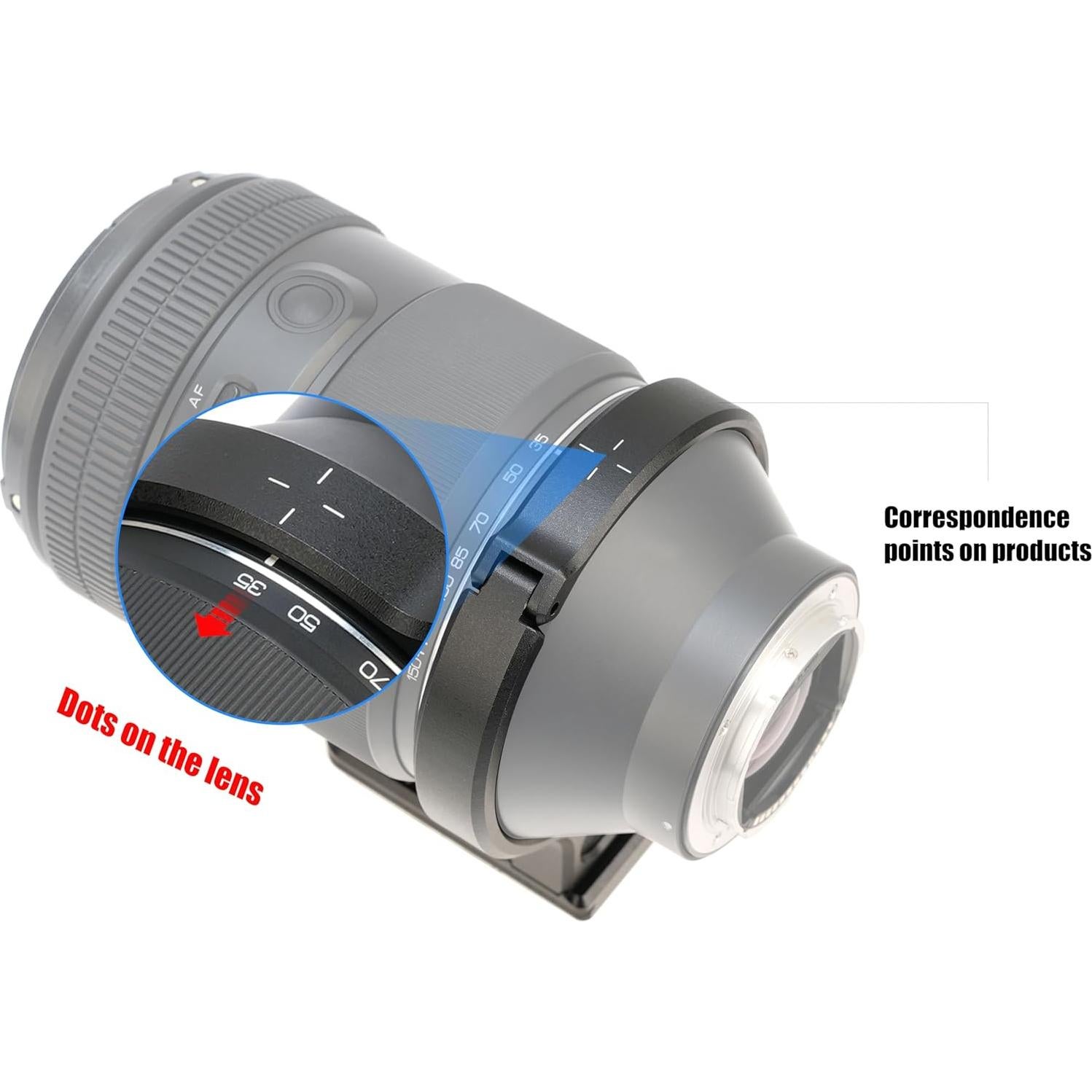 Anillo de Montaje en Trípode Hersmay 86mm para Lente Samyang AF 35-150mm