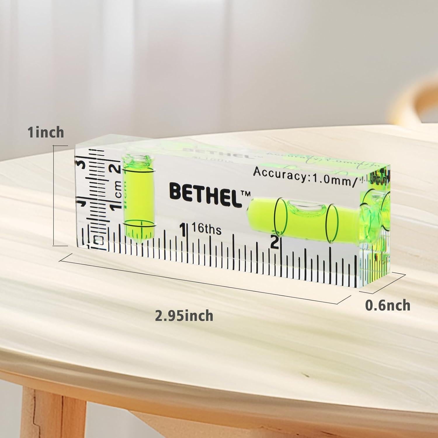 Nivel Mini Burbuja BETHEL 90°/180° Doble Dirección 7.5cm