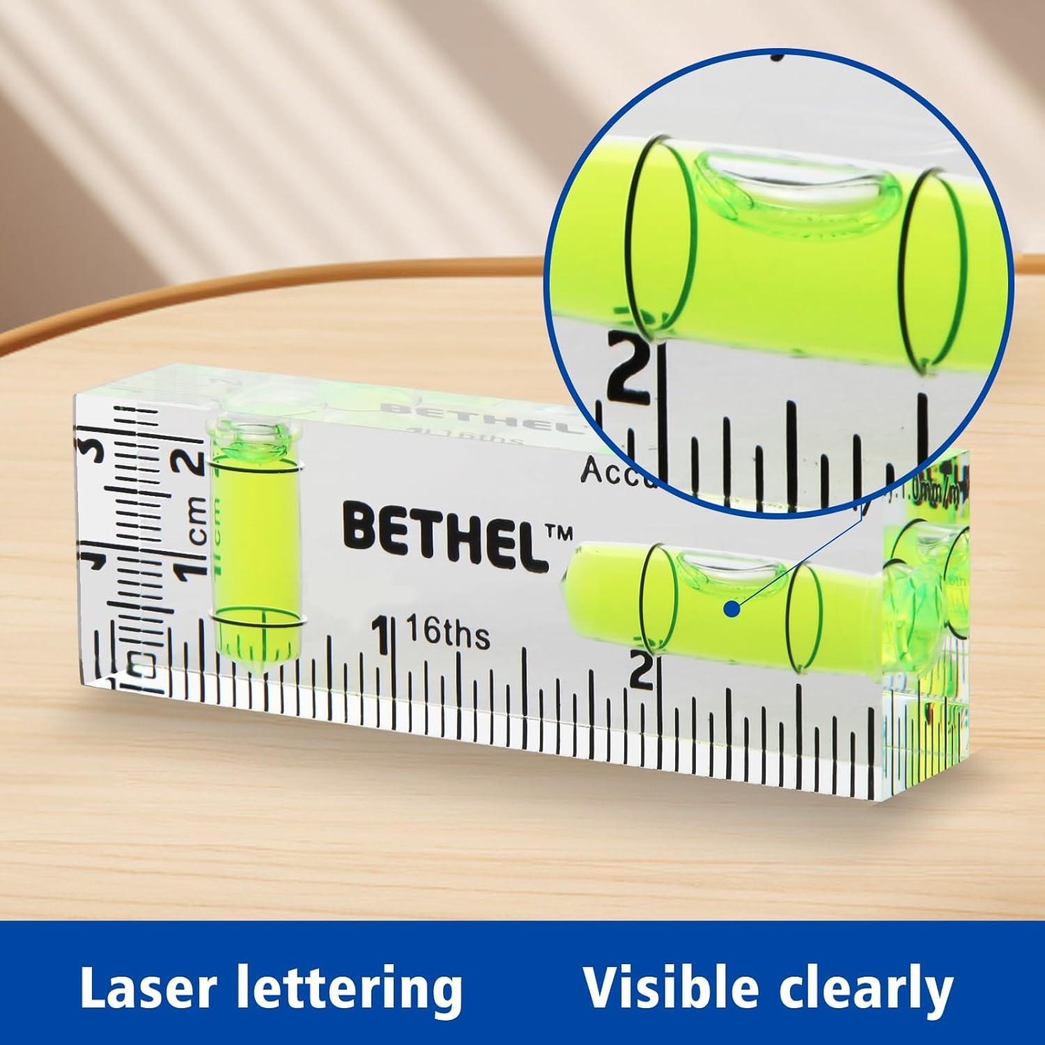 Nivel Mini Burbuja BETHEL 90°/180° Doble Dirección 7.5cm