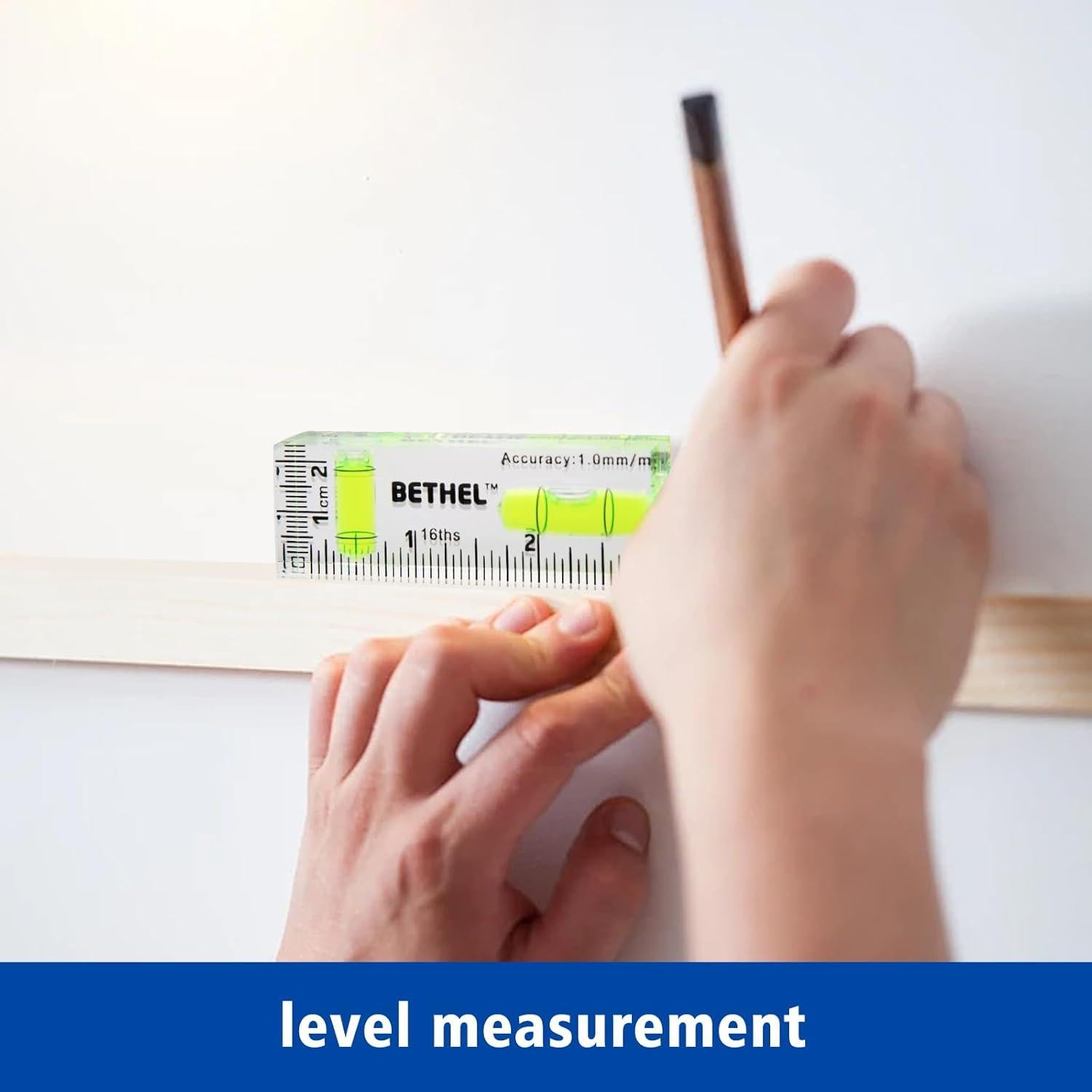 Nivel Mini Burbuja BETHEL 90°/180° Doble Dirección 7.5cm