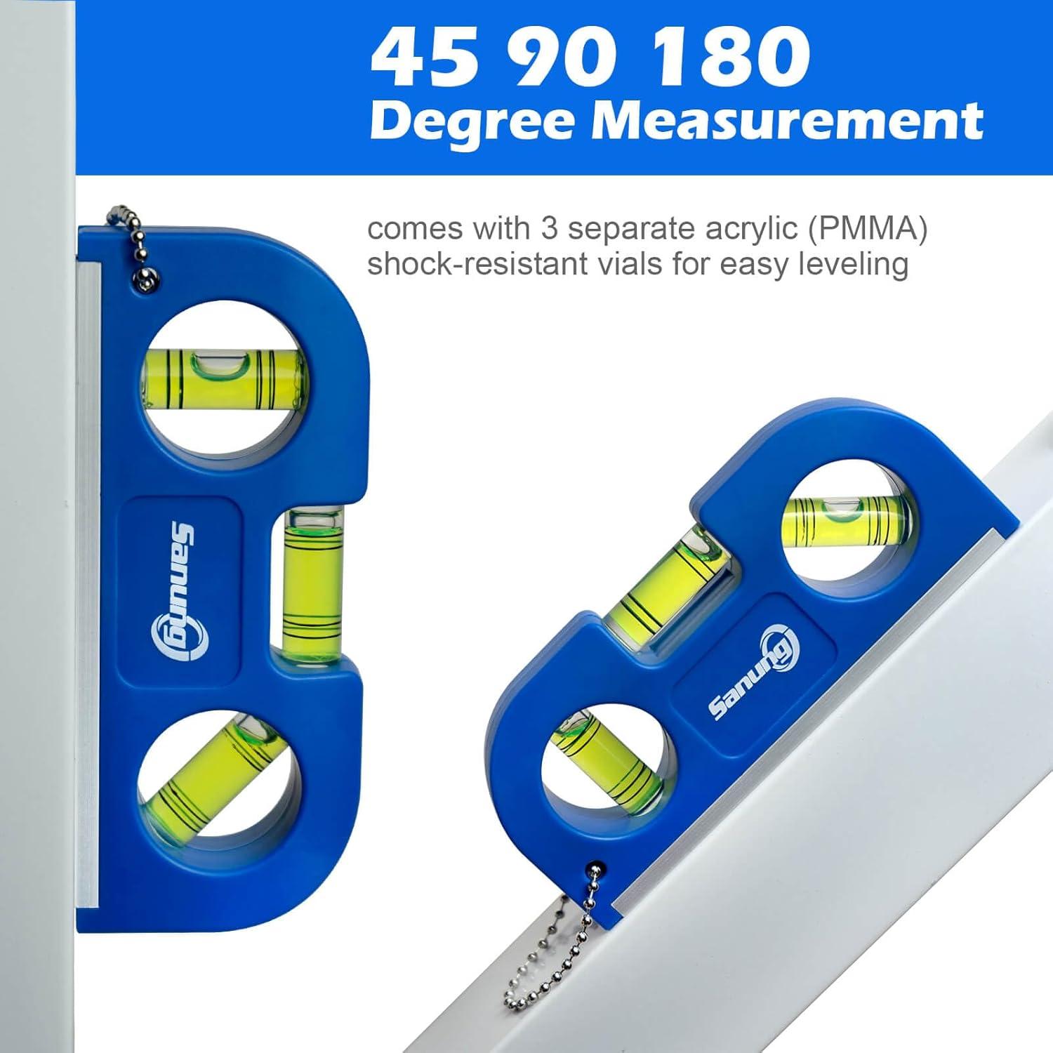 Juego de Niveles Magnéticos Sanung 4 Piezas Portátil