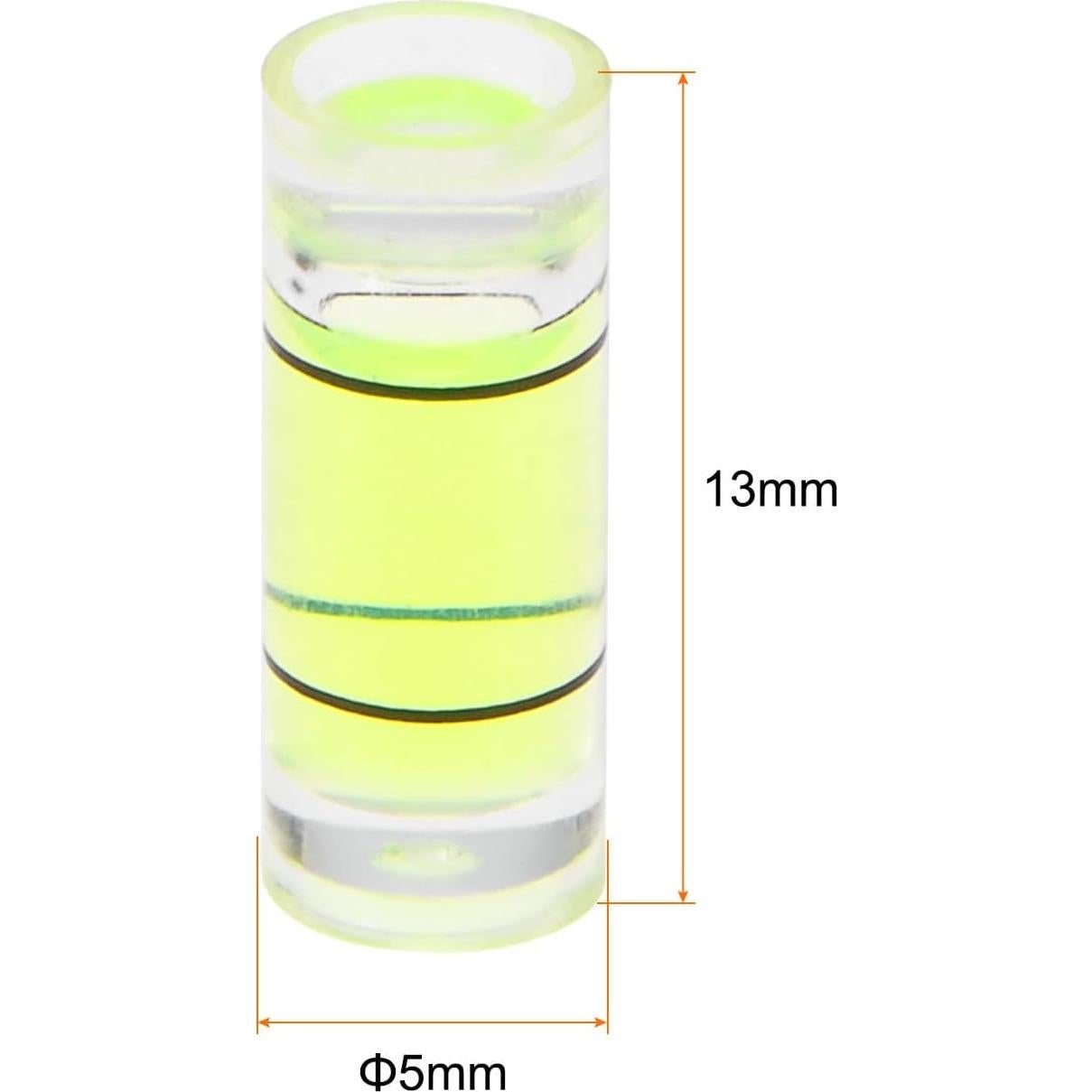 Niveles de Burbuja Cilíndricos HARFINGTON 6pcs 5x13mm PMMA