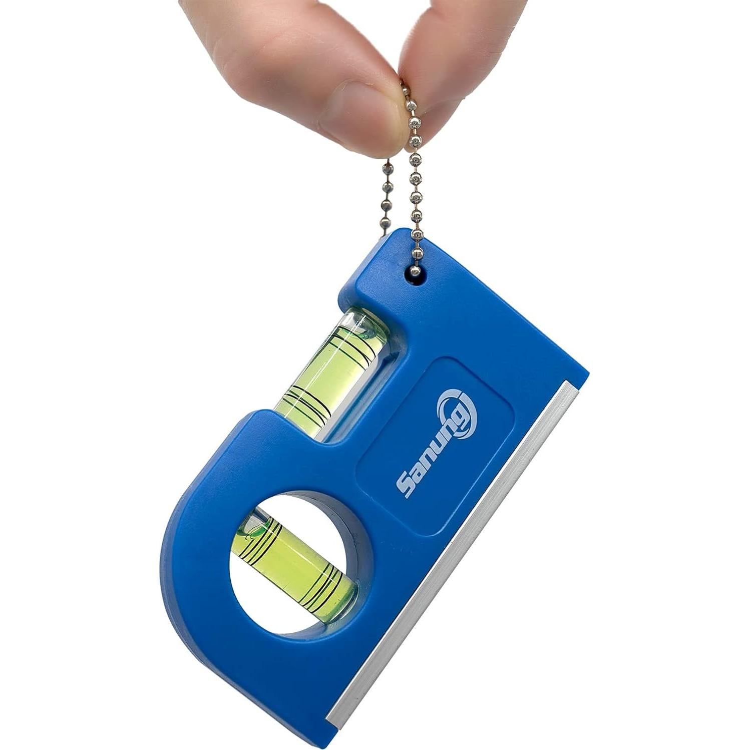 Niveles de Burbuja Mini Portátiles Sanung - 4 Piezas con Base Magnética