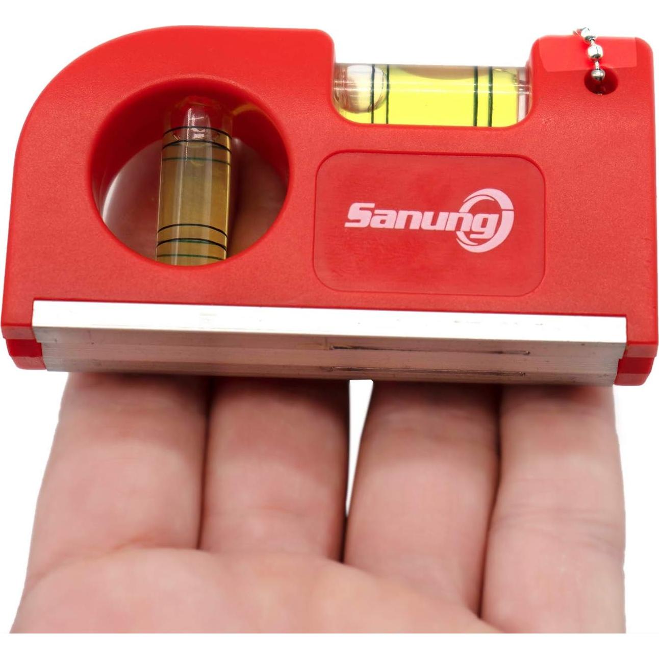 Mini Niveles de Burbuja Magnéticos Sanung - 2 Piezas con Bolsa