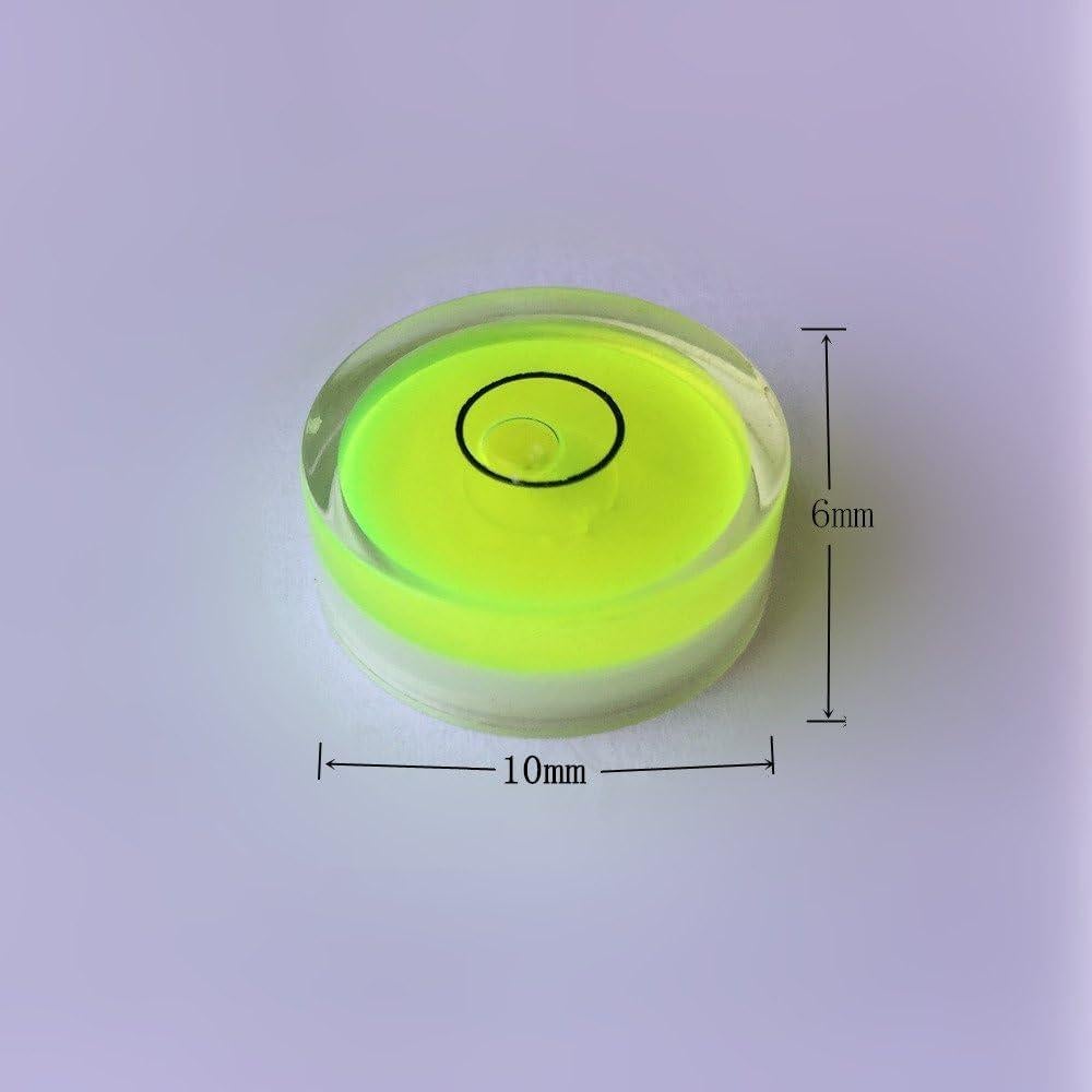 Nivel de Burbuja Circular YOTOM 10pcs 10x6mm para Trípode