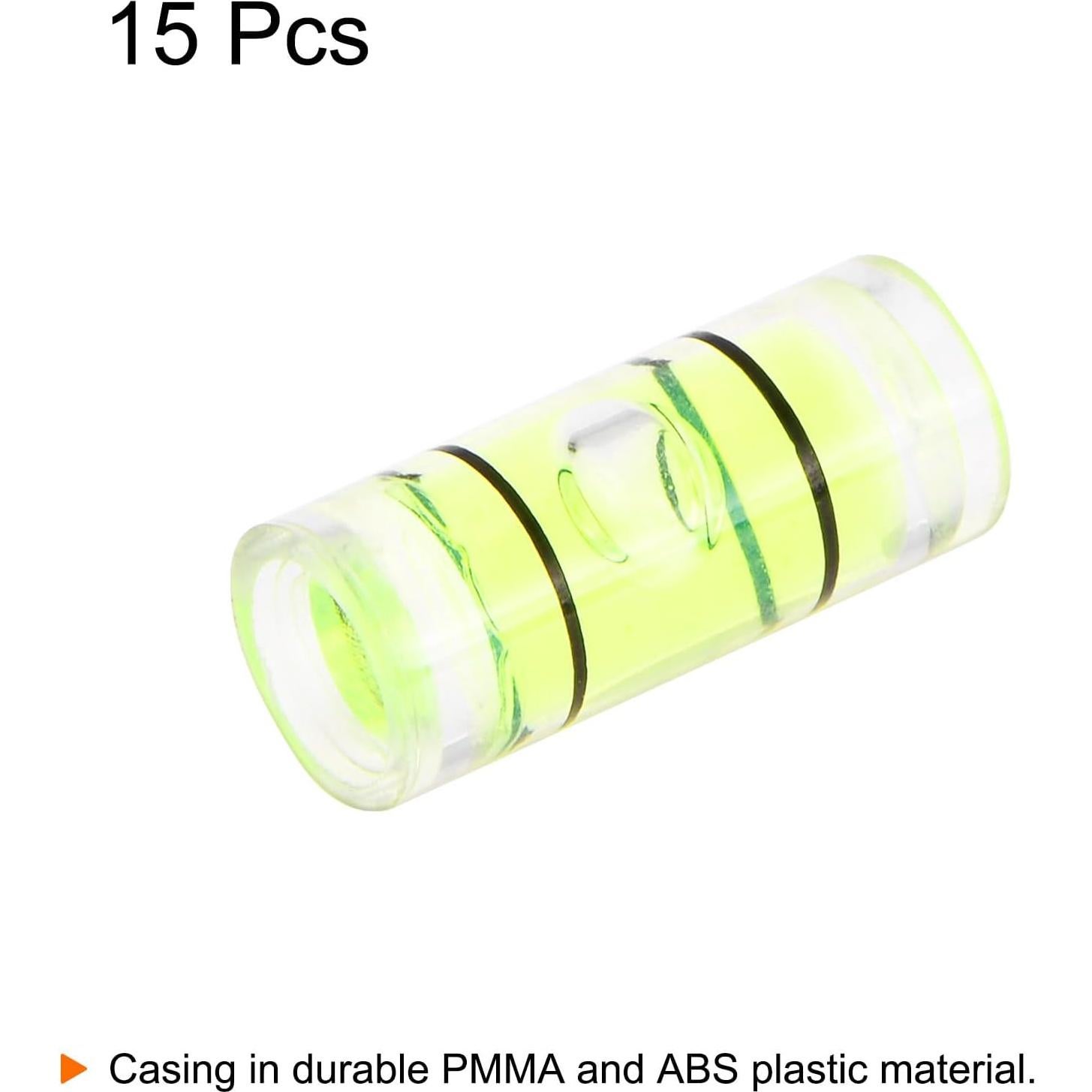 Niveles de Burbuja Cilíndricos HARFINGTON 15pcs 5x12mm