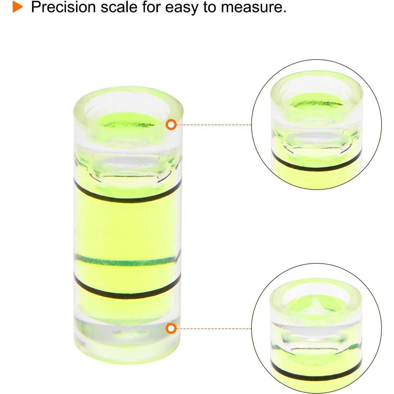 Niveles de Burbuja Cilíndricos HARFINGTON 15pcs 5x12mm