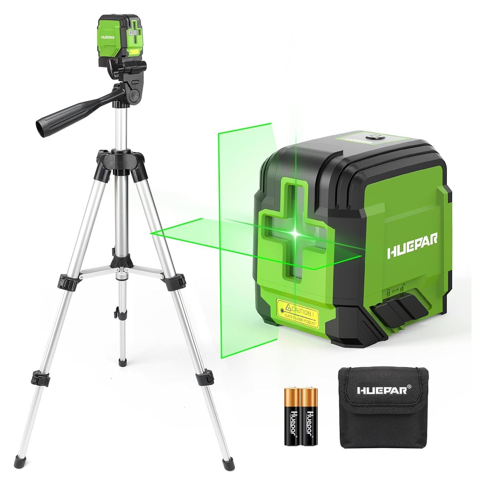 Nivel Láser Autonivelante Huepar 30m con Trípode 65cm