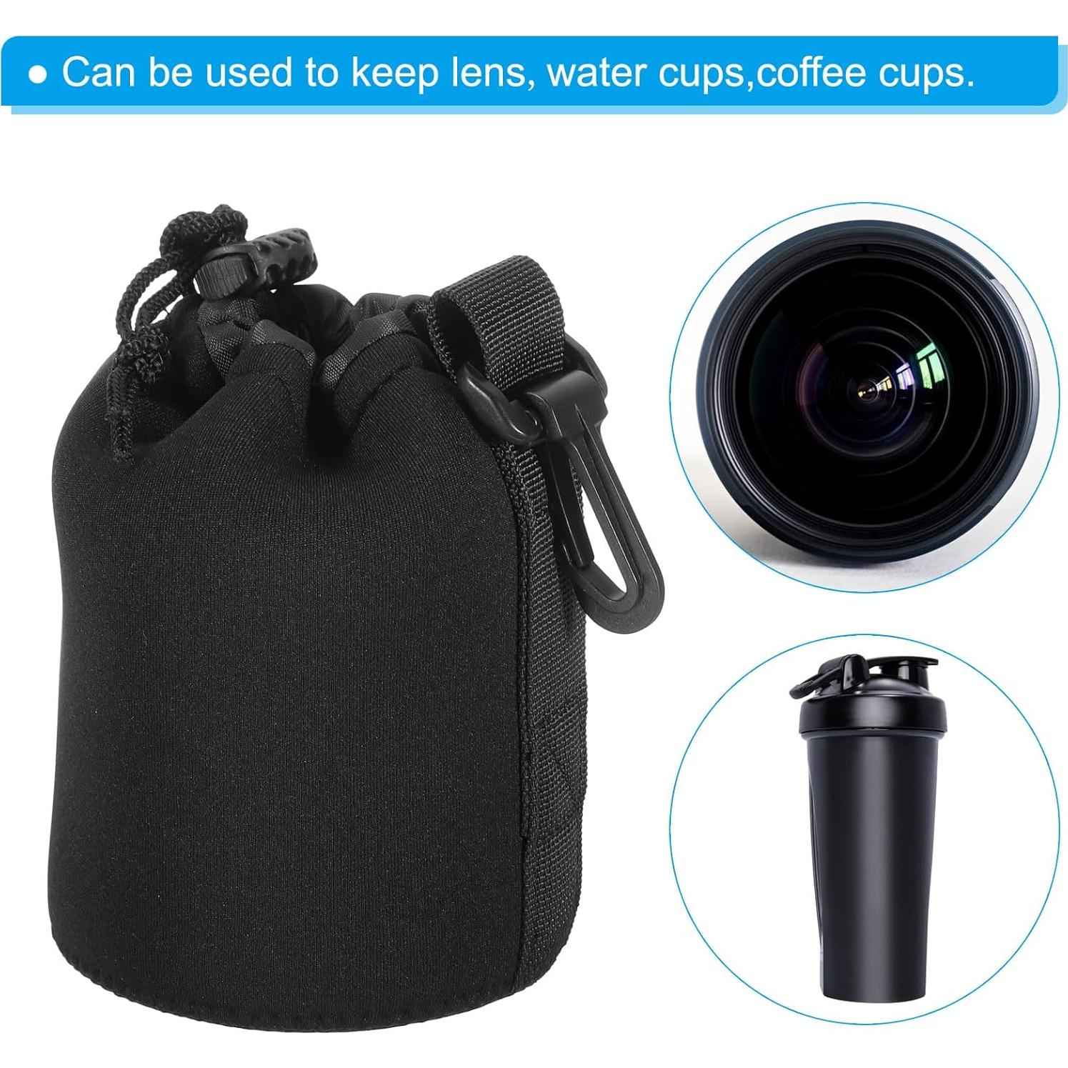 Bolsa para Lentes de Cámara PATIKIL Neopreno 3 Pcs 8.4x14 cm