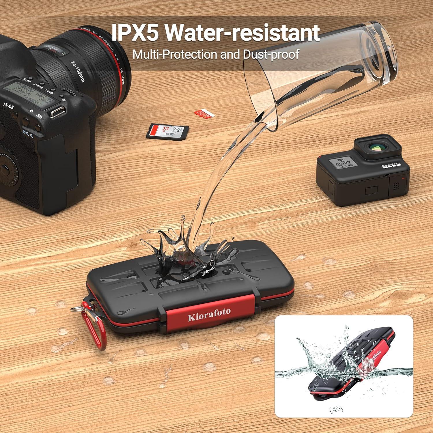 Funda Protectora Kiorafoto para 12 Tarjetas SD y Micro SD