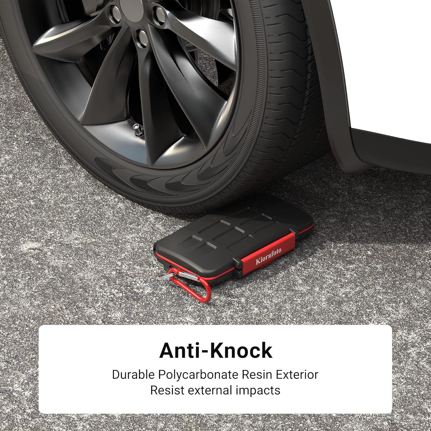 Funda Protectora Kiorafoto para 12 Tarjetas SD y Micro SD