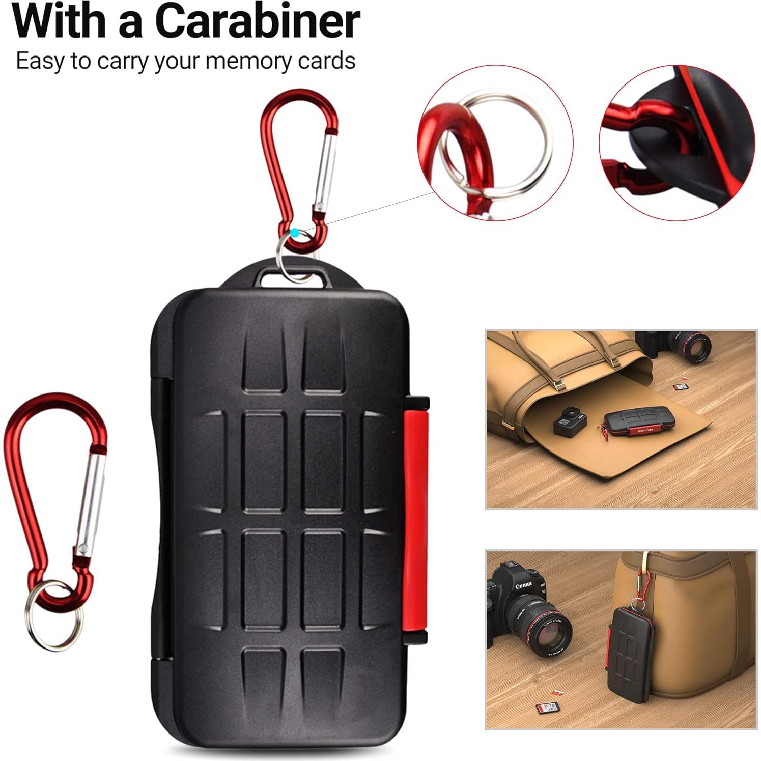 Funda Protectora Kiorafoto para 12 Tarjetas SD y Micro SD