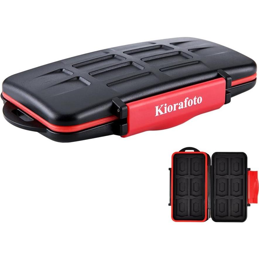 Funda Protectora Kiorafoto para 12 Tarjetas SD y Micro SD