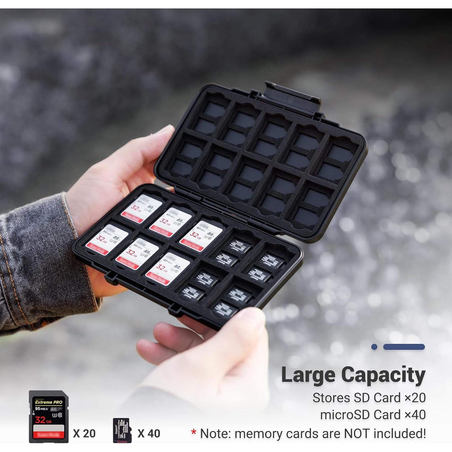 Estuche Organizador para Tarjetas de Memoria JJC 60 Ranuras