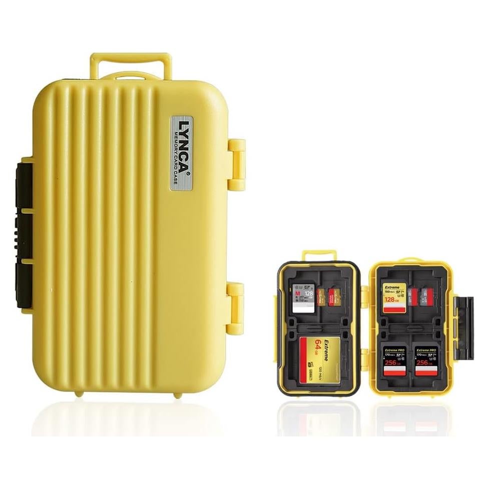 Estuche LYNCA para 24 Tarjetas de Memoria Resistente al Agua
