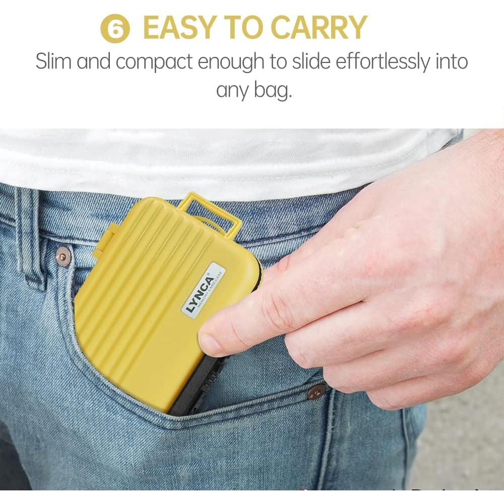 Estuche LYNCA para 24 Tarjetas de Memoria Resistente al Agua