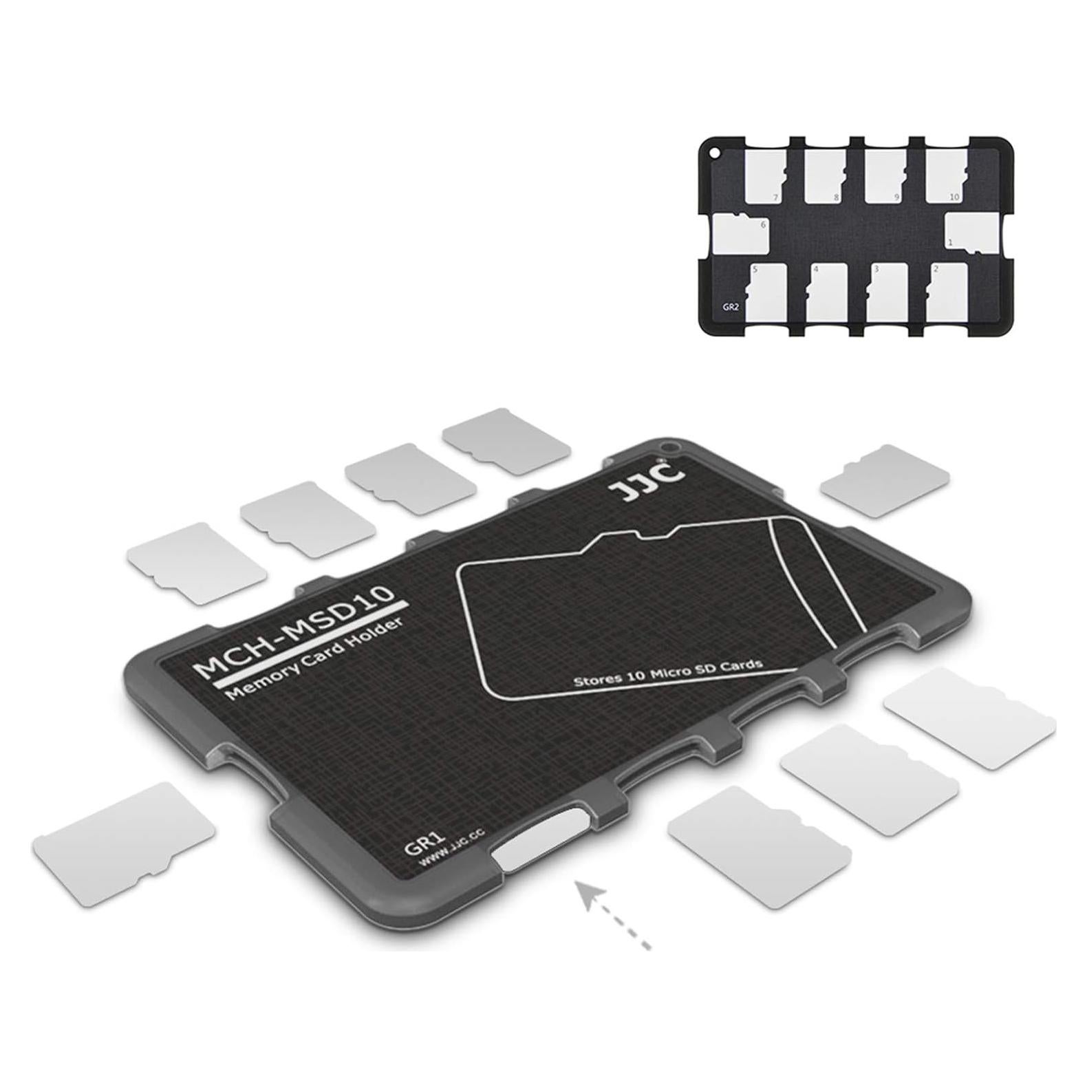 Organizador de Tarjetas Micro SD JJC 10 Ranuras Ultra Delgado