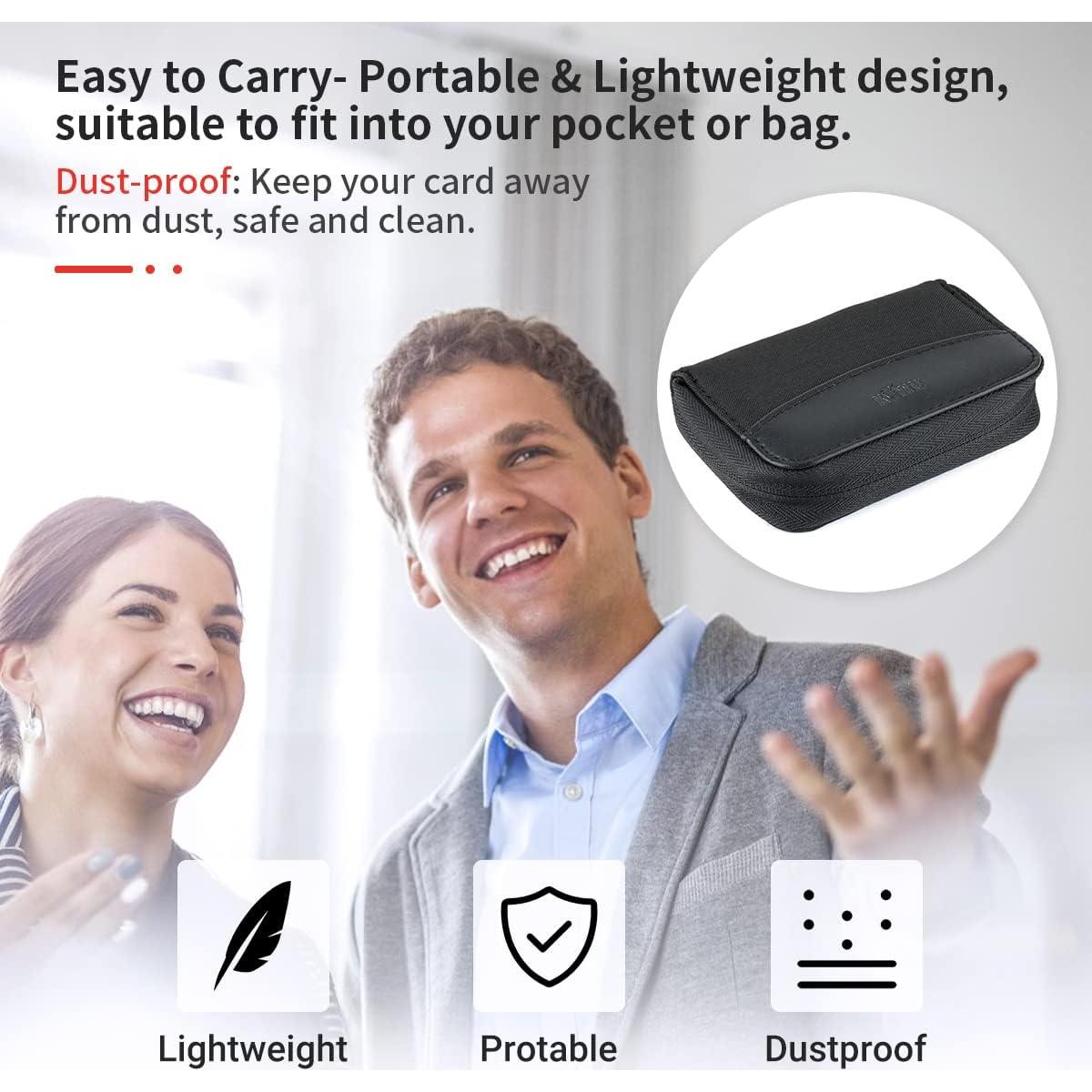 Estuche para tarjetas de memoria 28 ranuras SD CF Negro