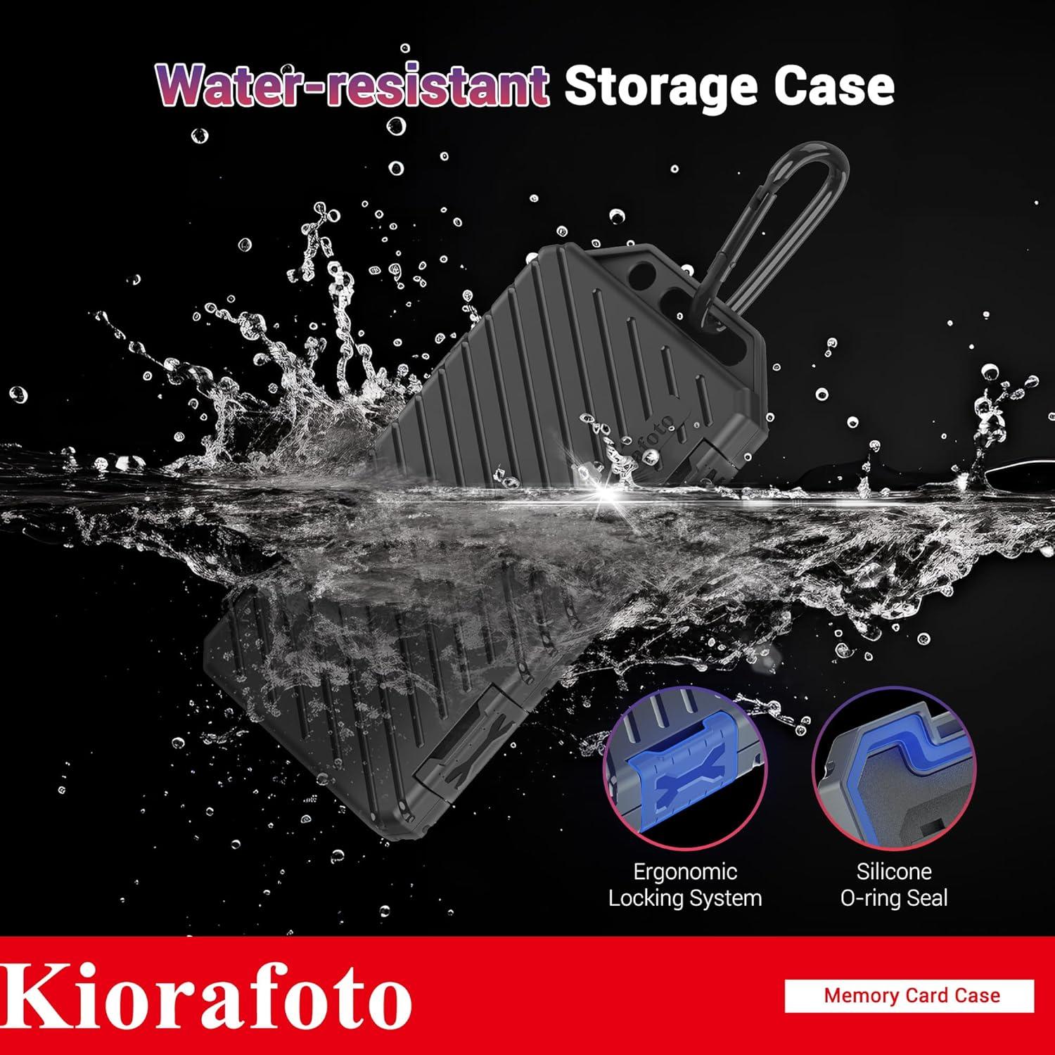 Estuche Organizador Kiorafoto para 36 Tarjetas SD y 74 TF