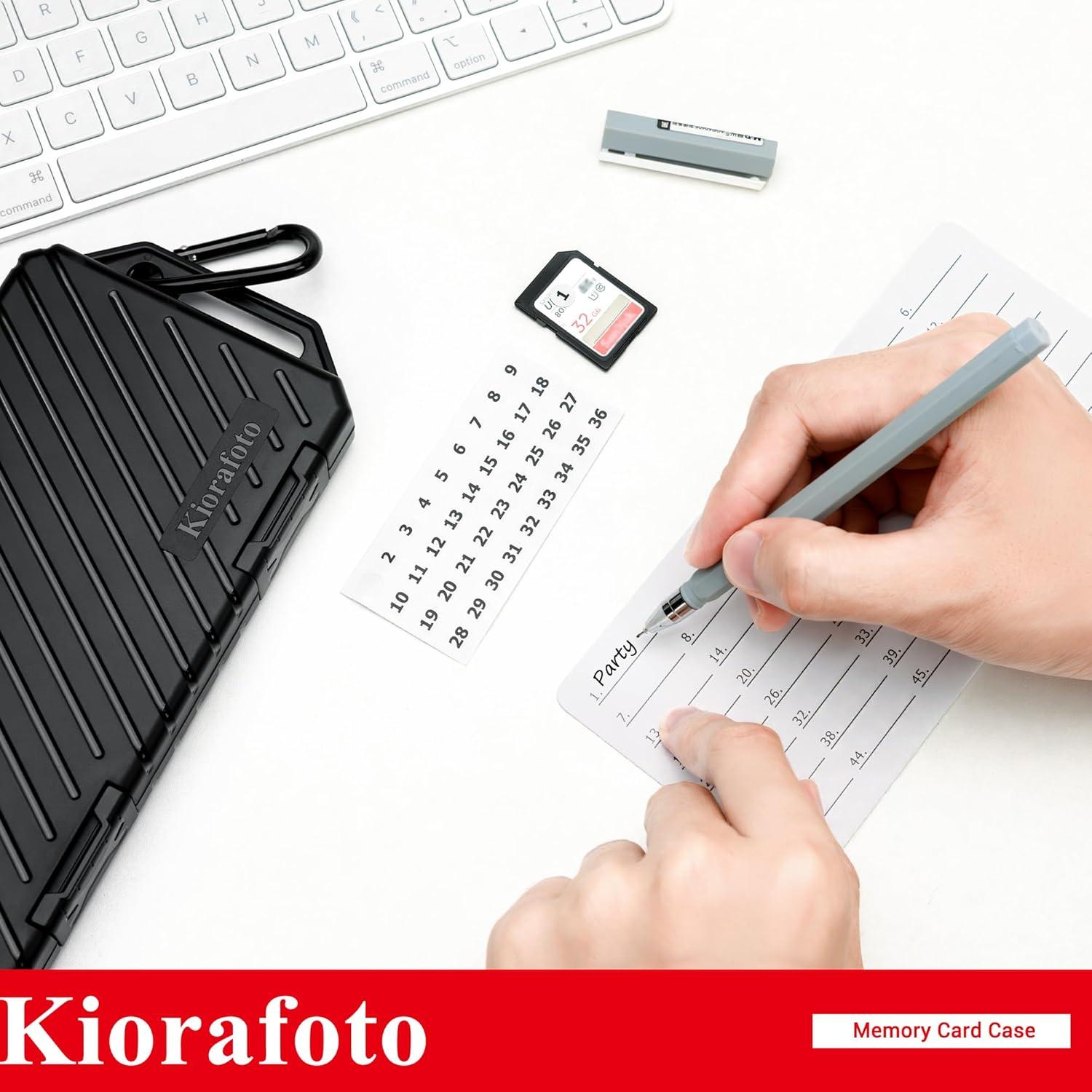 Estuche Organizador Kiorafoto para 36 Tarjetas SD y 74 TF