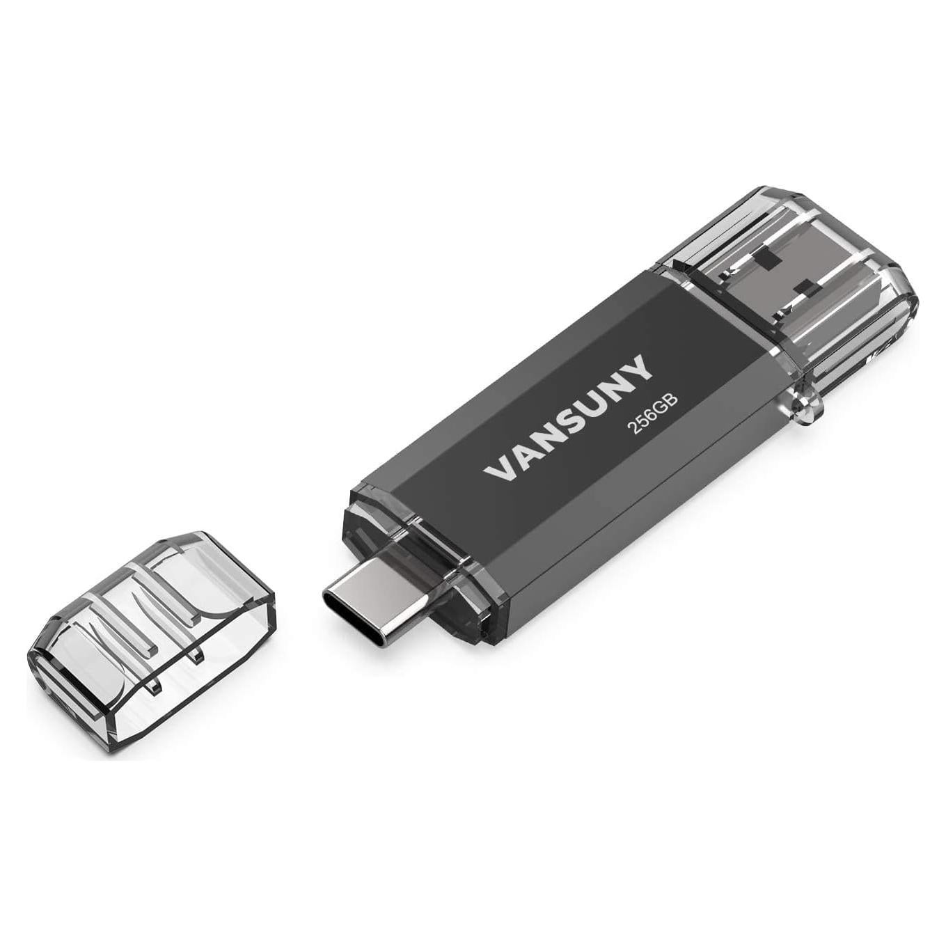 Vansuny 256GB Unidad Flash USB C 2 en 1 OTG USB 3.0
