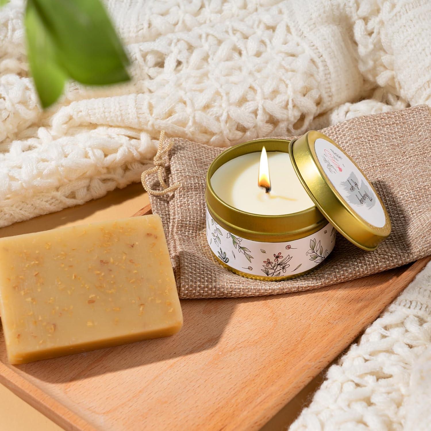 Set de Regalo de Mejoría para Mujeres GiftPeak - Manta, Taza, Vela