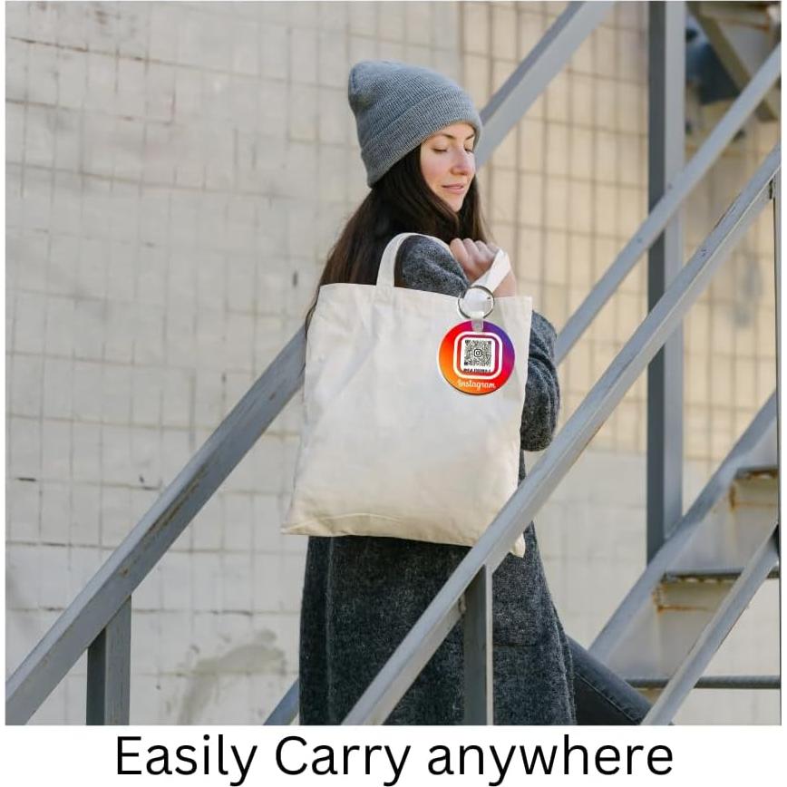 Llavero Personalizado Redondo 5cm con Código QR Set de 2