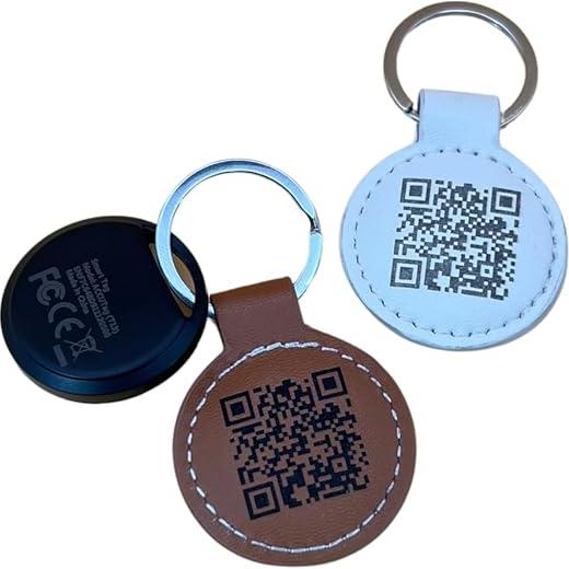 Llave de Cuero Personalizada con Código QR - Publicidad Inteligente