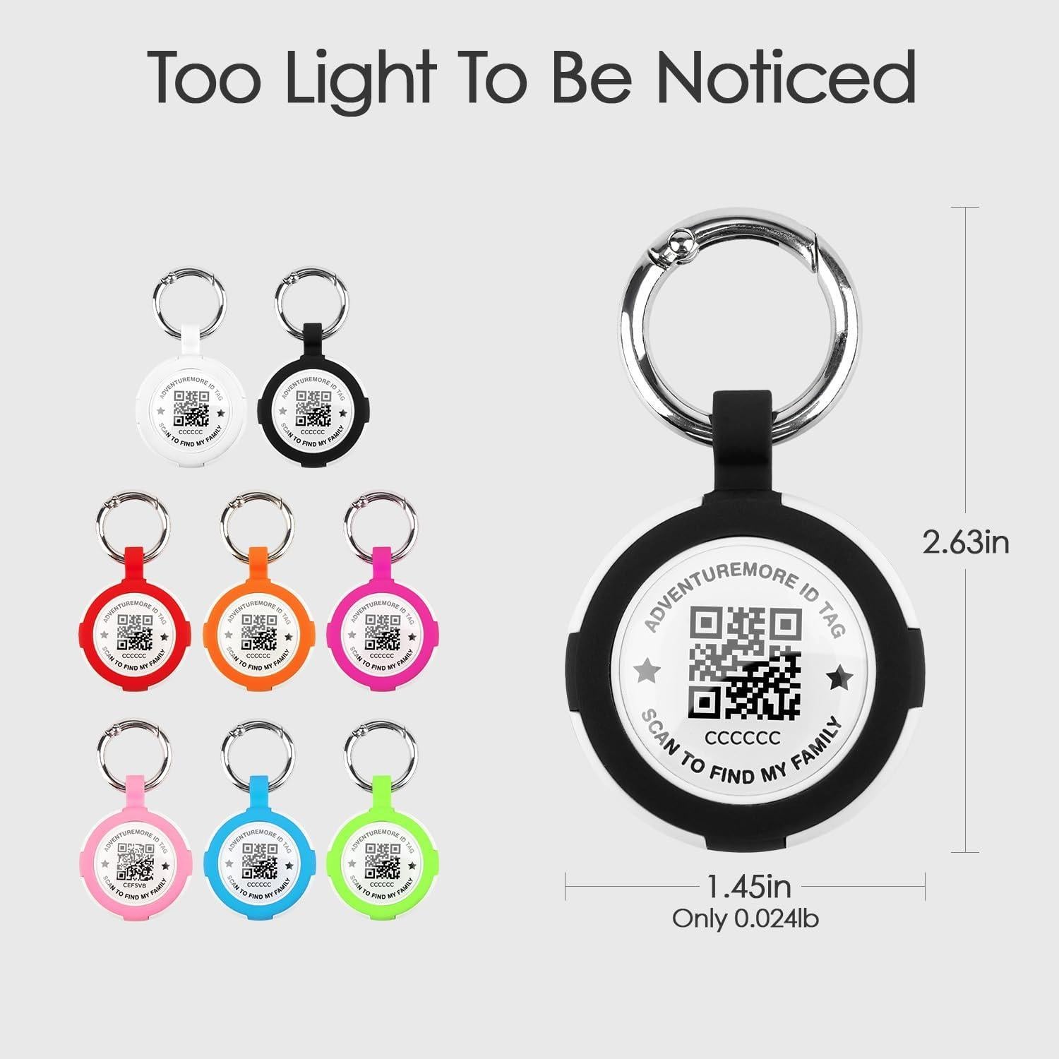 Soporte para Airtags ADVENTUREMORE Negro a Prueba de Agua