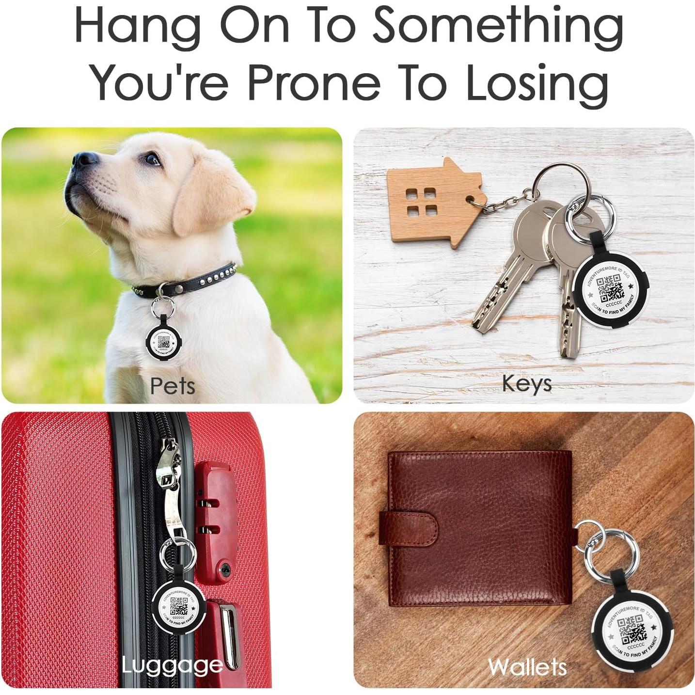 Soporte para Airtags ADVENTUREMORE Negro a Prueba de Agua