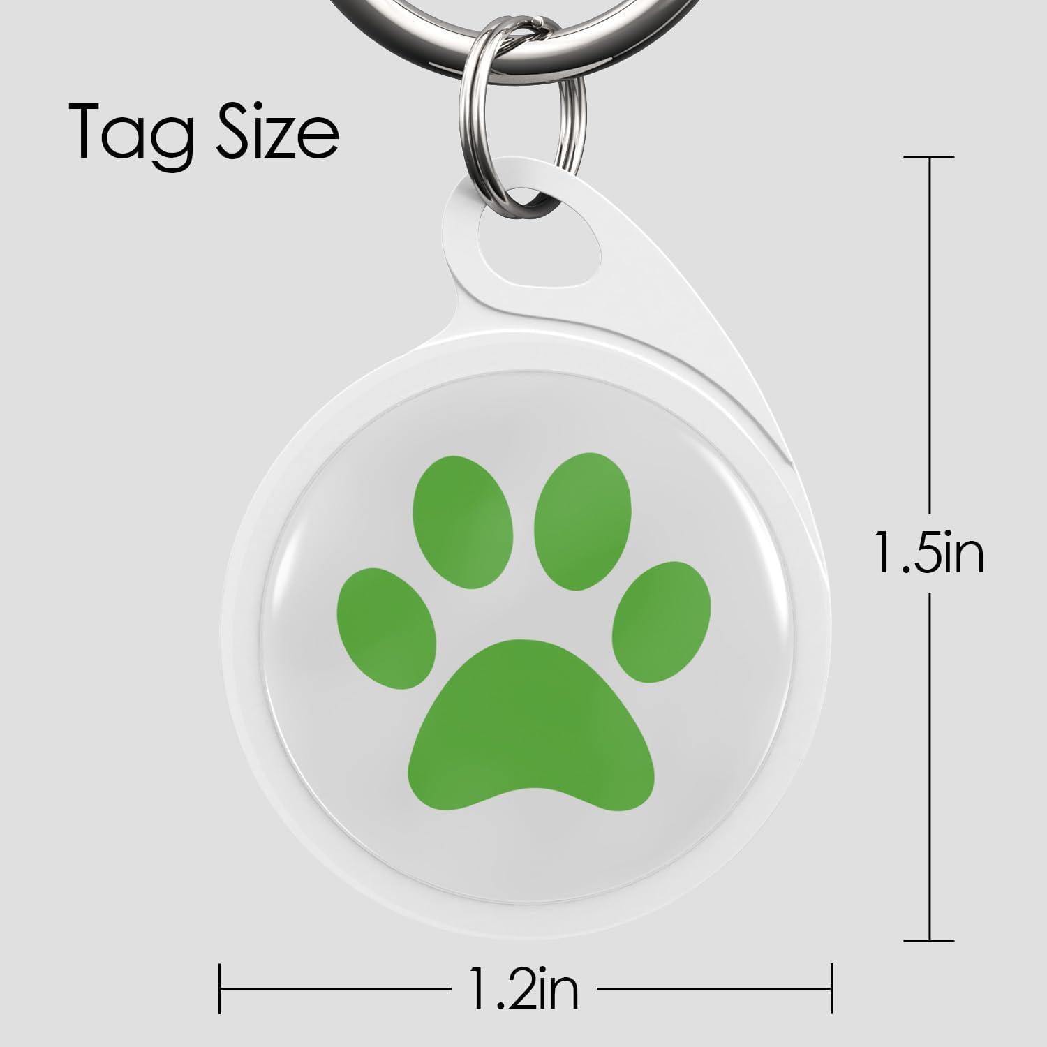 Etiqueta de Perro QR FURMYLOVE Personalizada Verde 3.05x5.84cm