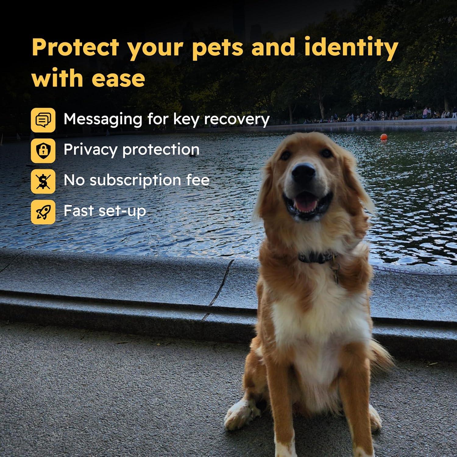 Etiquetas de Privacidad para Mascotas SeQR - Paquete de 2, Marino