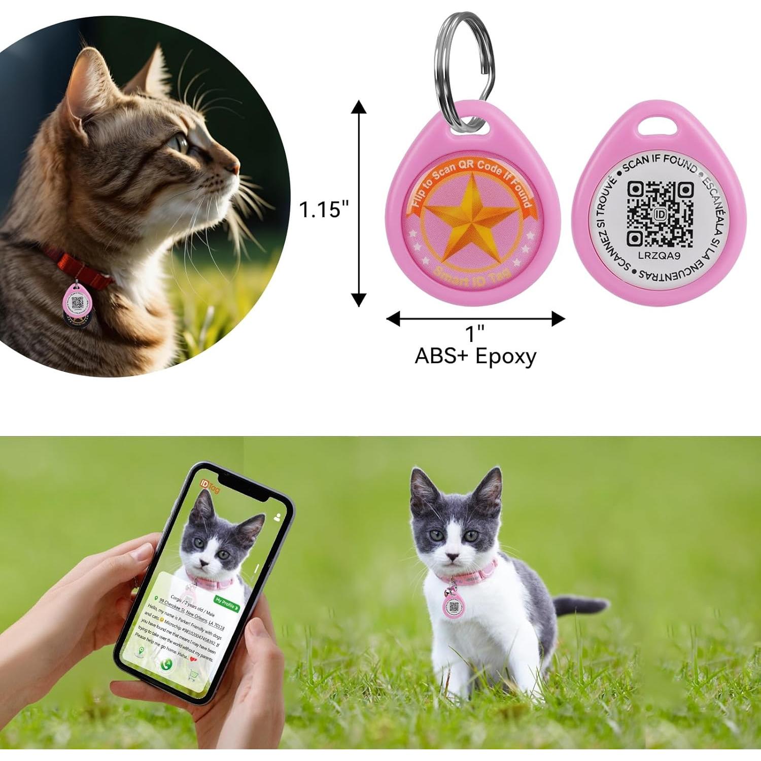 Etiqueta de Identificación QR para Mascotas Icitekwan - S Negra