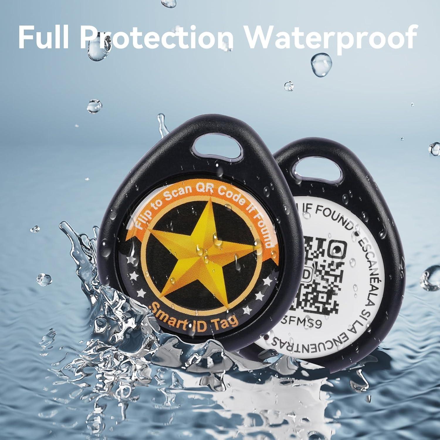 Etiqueta de Identificación QR para Mascotas Icitekwan - S Negra