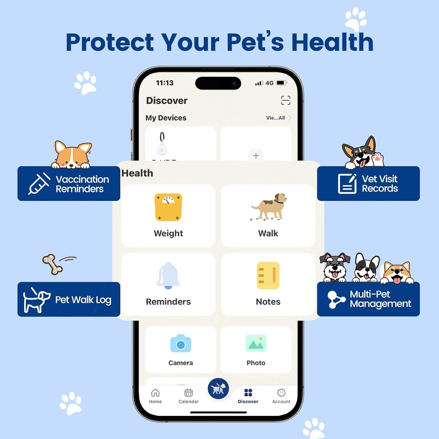 Etiqueta de Identificación para Mascotas PawView QR Silicona Blanca