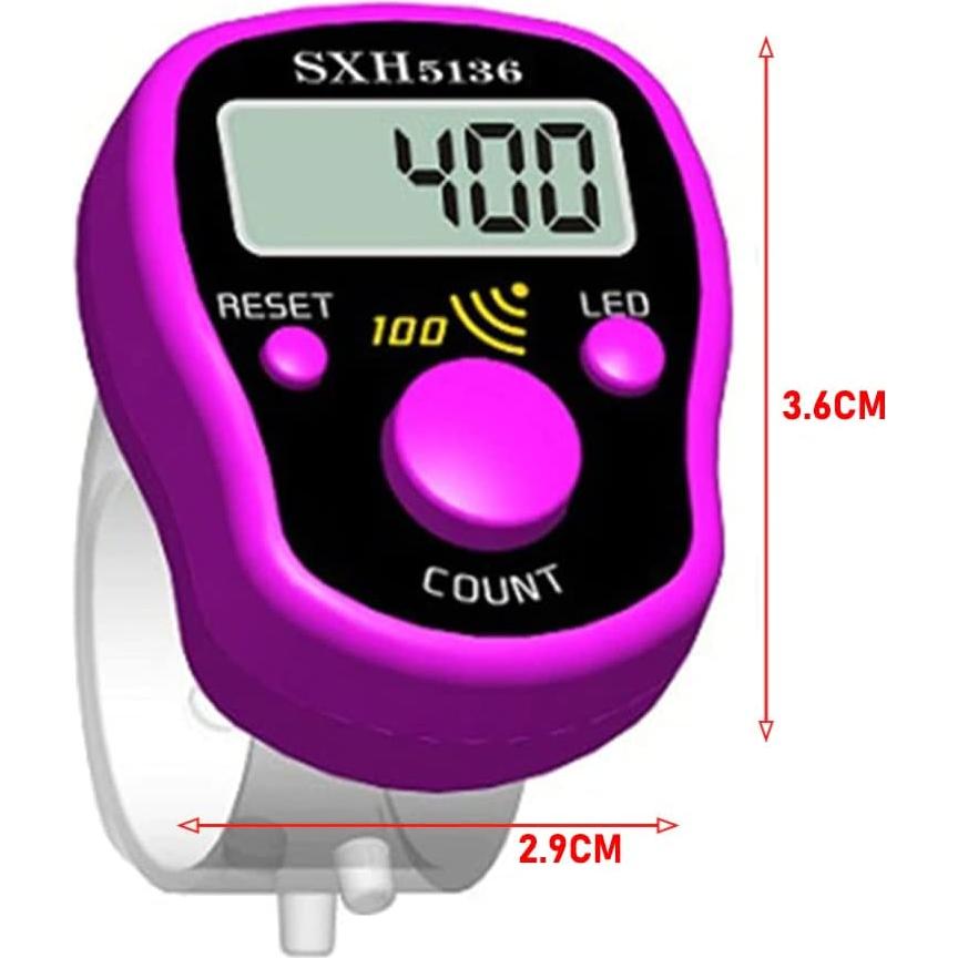 Contador Digital de Dedo PHONEX con Beep - 5 Dígitos