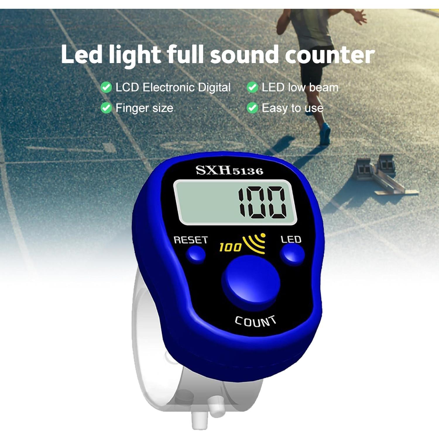 Contador Digital de Dedo PHONEX con Beep - 5 Dígitos