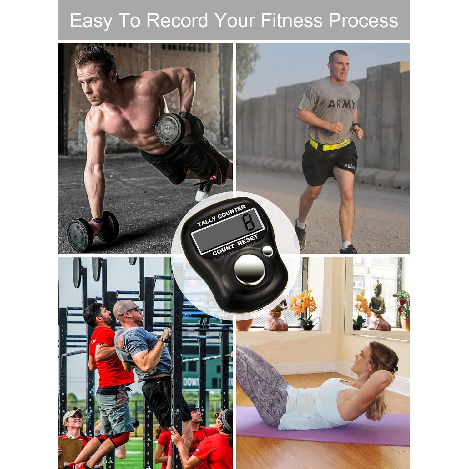 Contadores Manuales Tatuo 18 Piezas Ajustables 99999