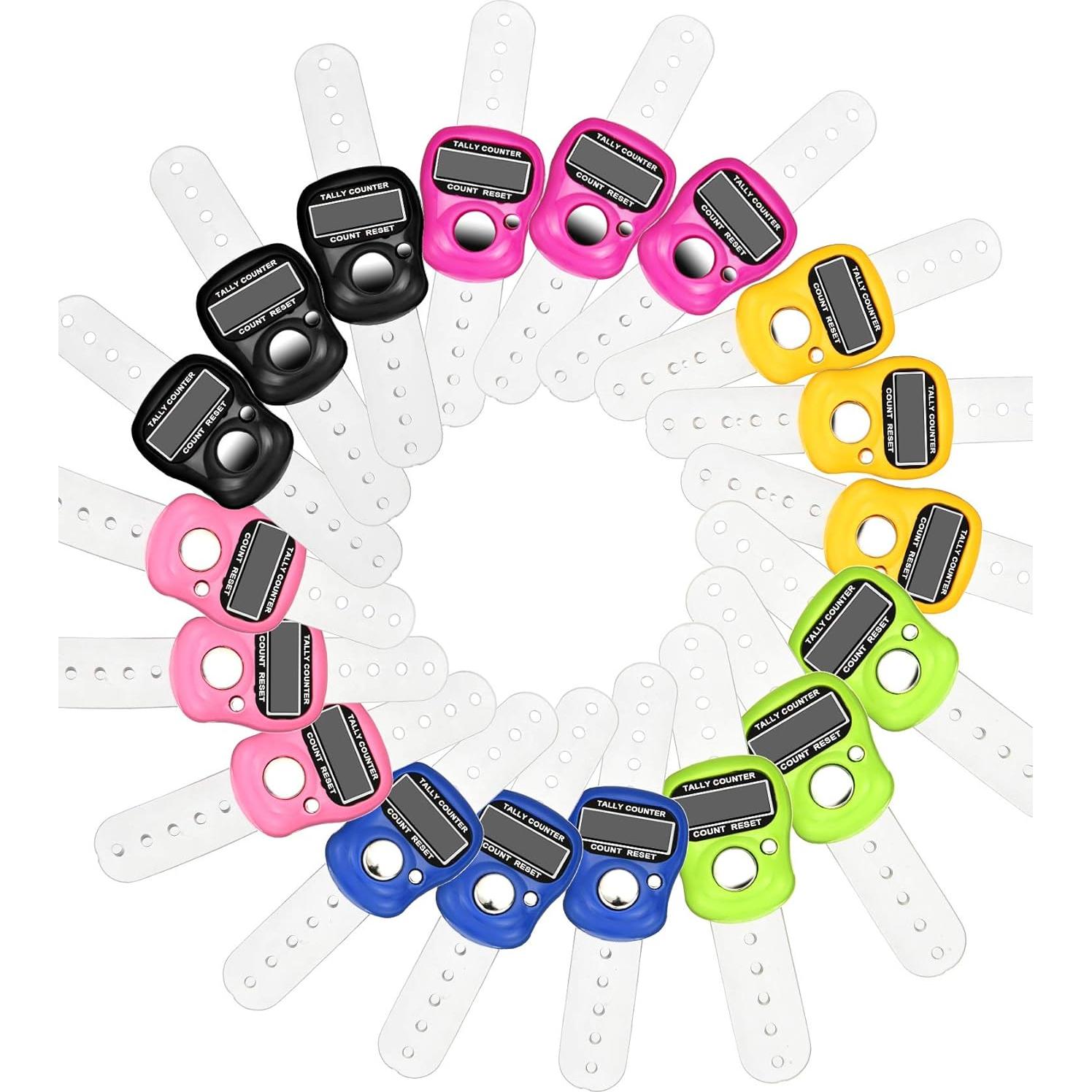 Contadores Manuales Tatuo 18 Piezas Ajustables 99999