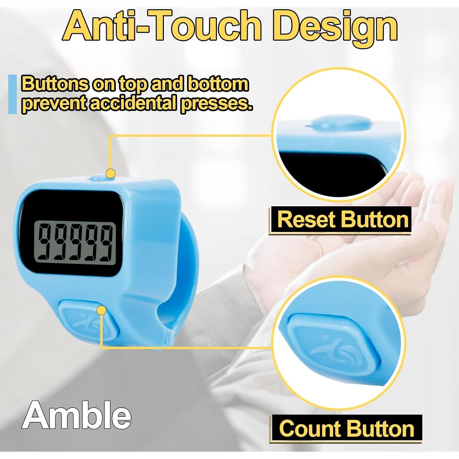 Contador Clicker Amble, Paquete de 6, Digital, 5 Dígitos