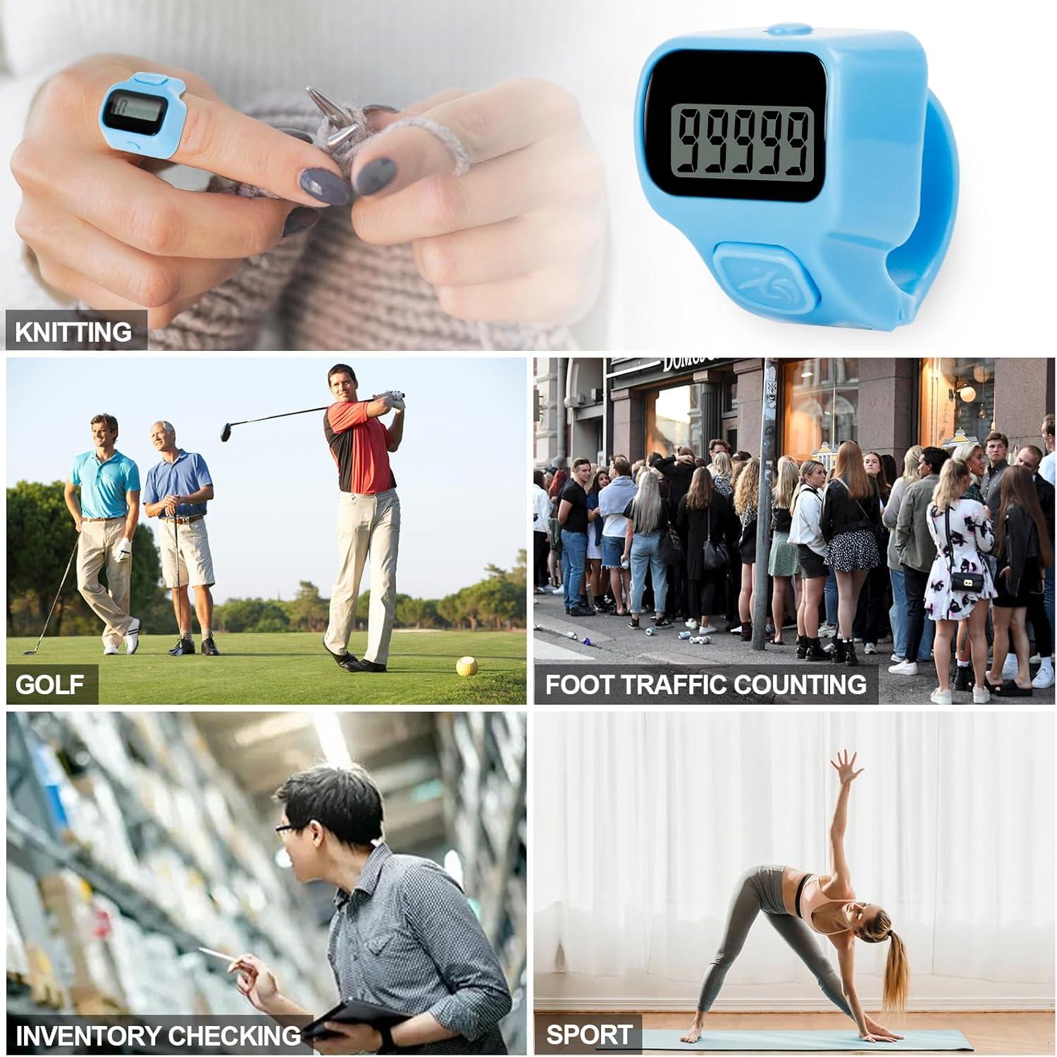 Contador Clicker Amble, Paquete de 6, Digital, 5 Dígitos