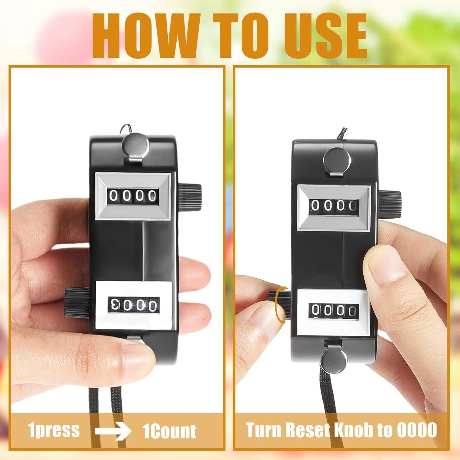 Contador Digital de Click Doble Tono Flutesan - 2 Piezas