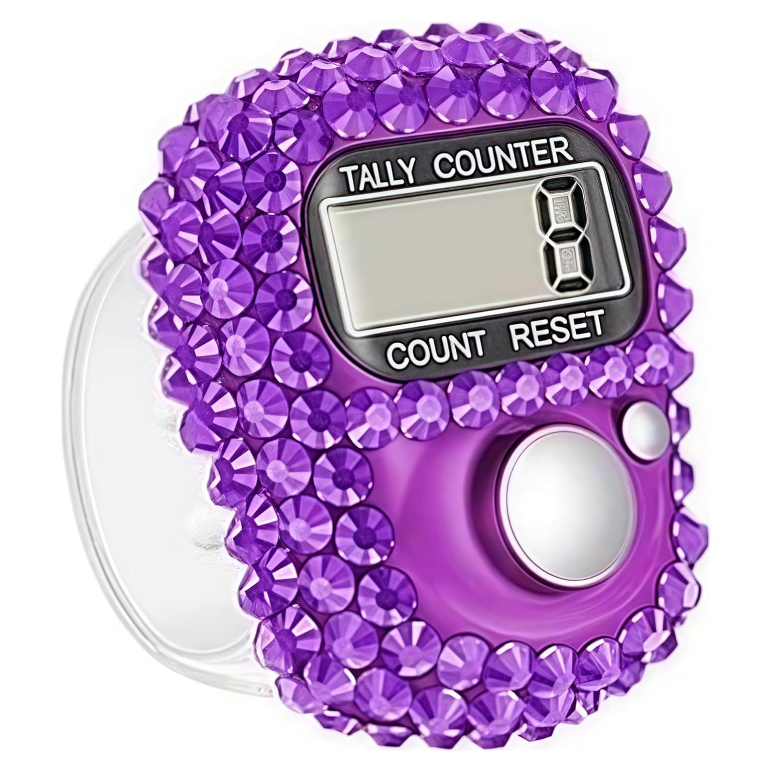 Electronic Finger Tally Counter Clicker Counter,Convenient Portable Digital Display Tally Counter,Resettable Mini Lap Counter for Golf Goods Counting Accessories,Track and Field Lap Counters