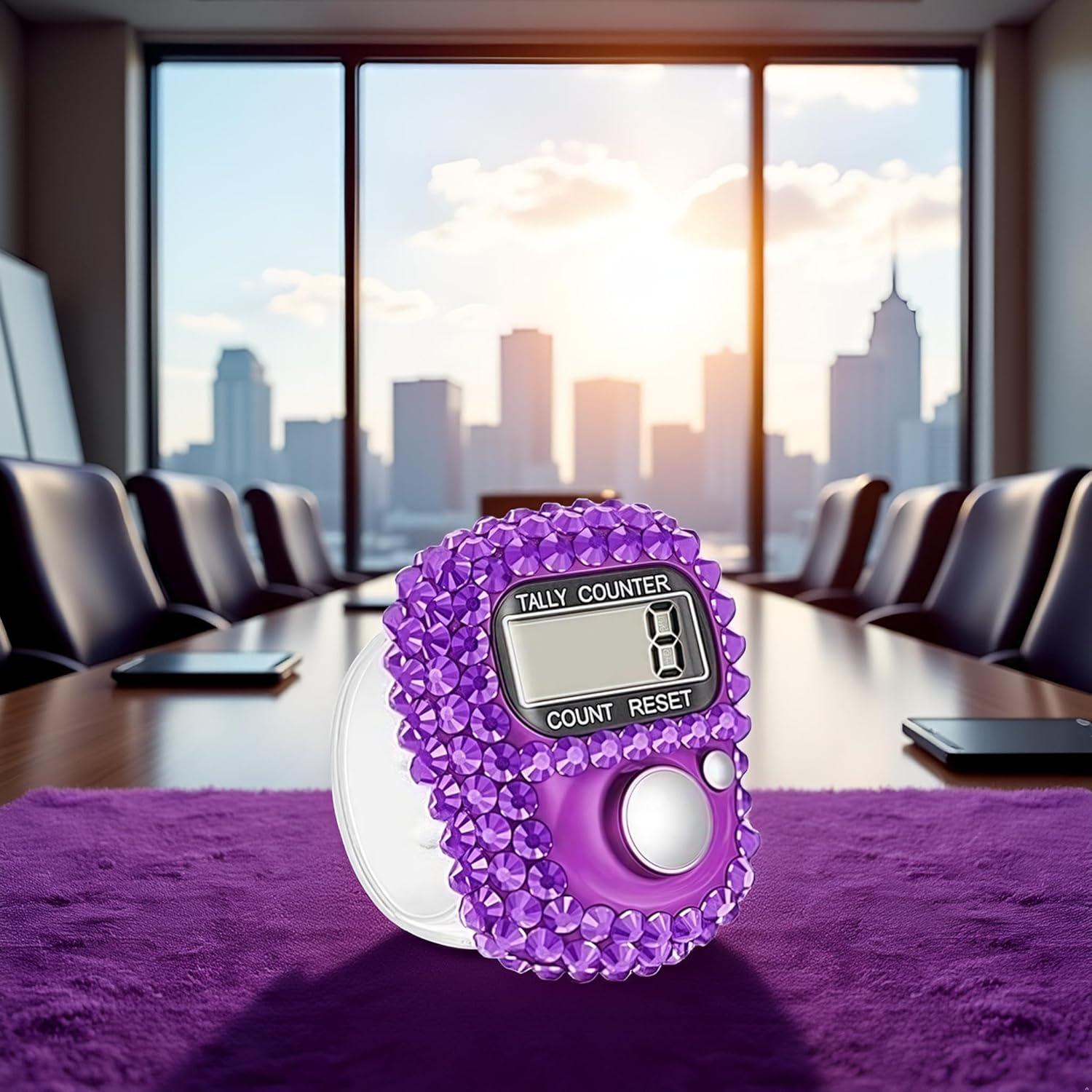 Electronic Finger Tally Counter Clicker Counter,Convenient Portable Digital Display Tally Counter,Resettable Mini Lap Counter for Golf Goods Counting Accessories,Track and Field Lap Counters