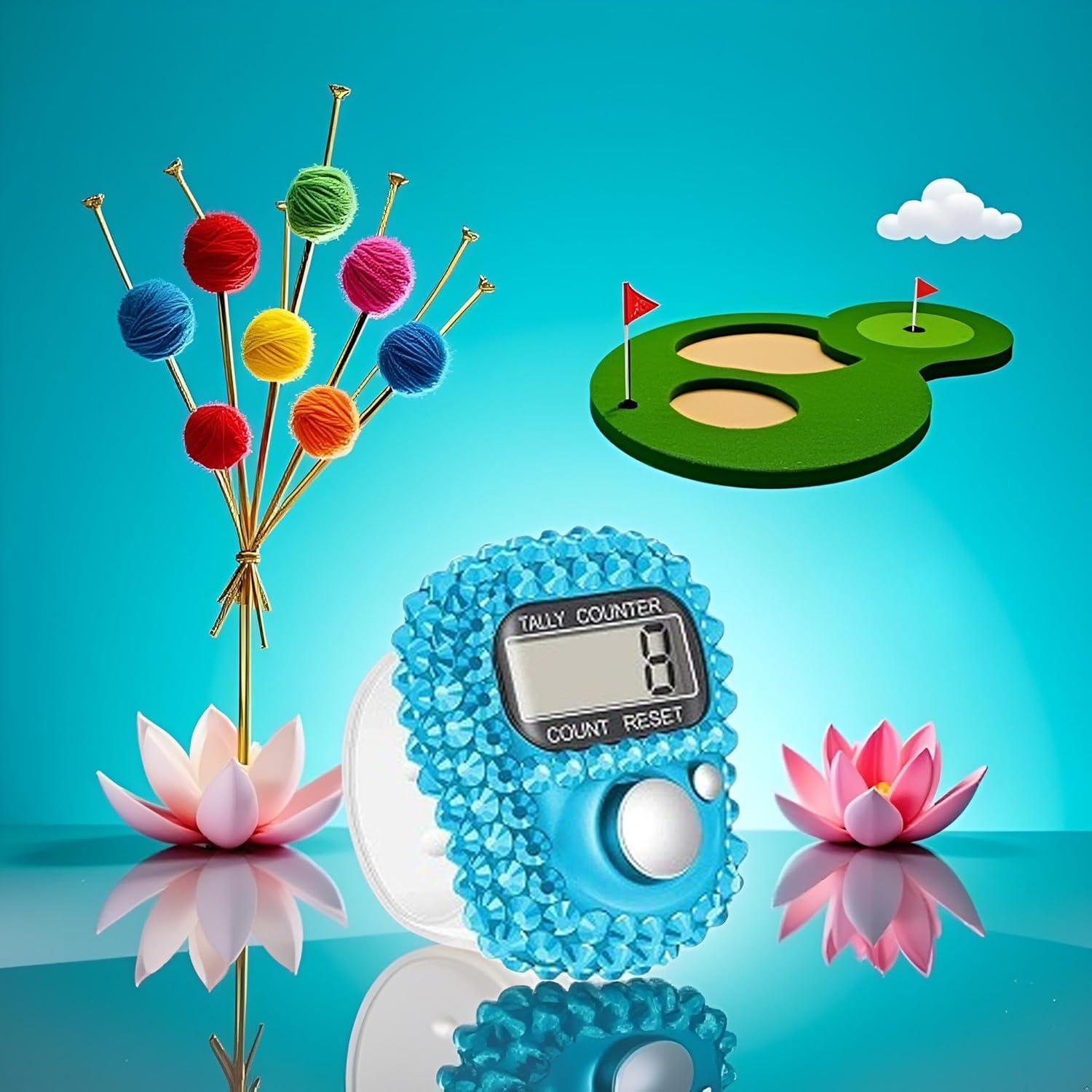 Contador Electrónico de Dedo Jowxsx Azul Portátil 0.08 kg