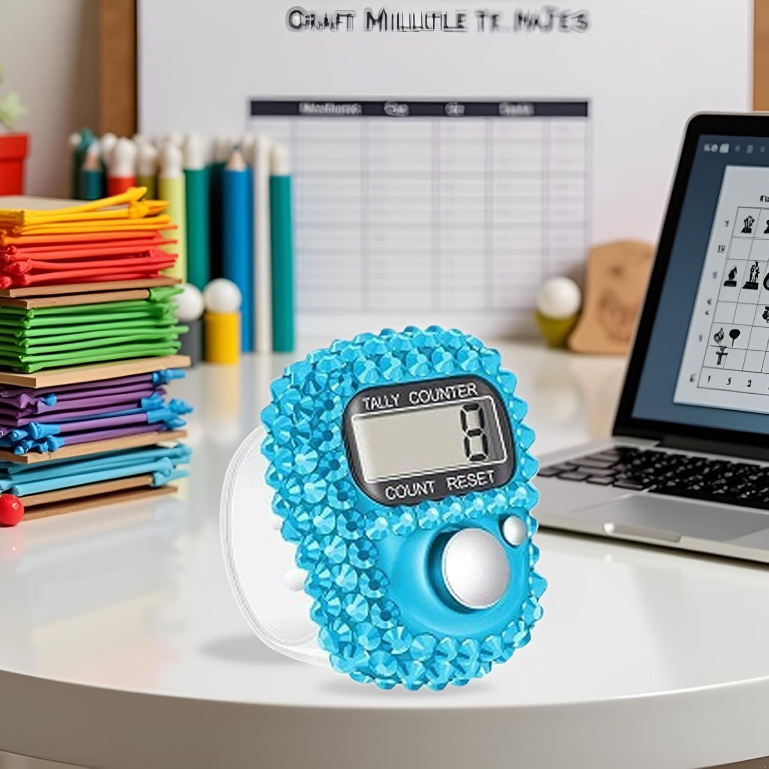 Contador Electrónico de Dedo Jowxsx Azul Portátil 0.08 kg